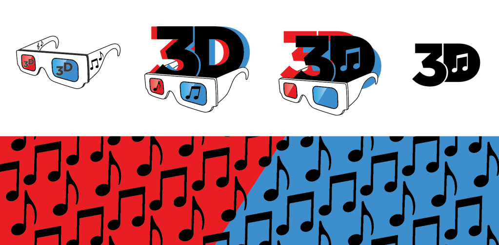 3D Band Logo variations